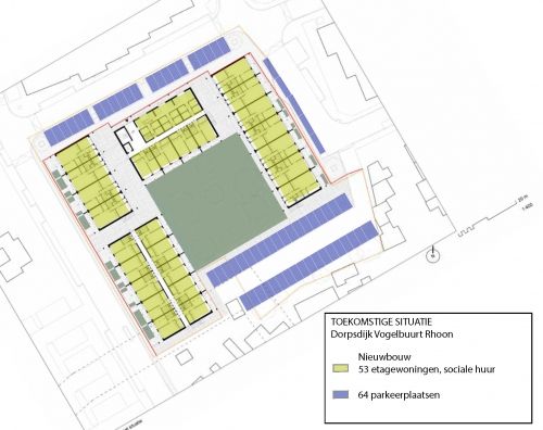 Parkeerstudie wooncomplex Dorpsdijk, Rhoon