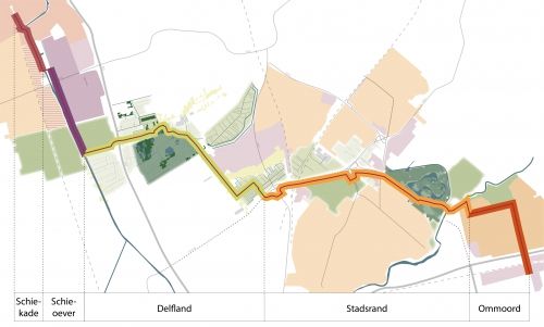 Metropolitane fietsroute Delft - Rotterdam